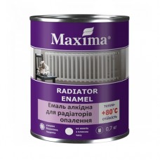 Эмаль алкидная для радиаторов отопления Maxima (белая глянцевая) 0,75л.