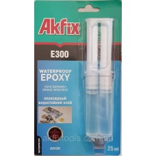 Клей епоксидний Akfix Е300 в шприці водостійкий.