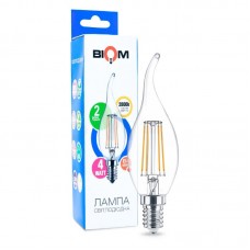 Филаментная лампа BIOM FL-315 4W E14 2800K C35 LT (Свеча по ветру)