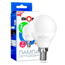 Светодиодная лампа BIOM BT-566 G45 7W E14 4500K (Слой)