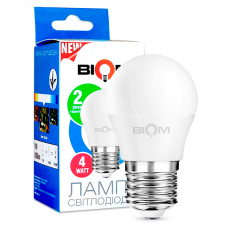 Светодиодная лампа BIOM BT-544 G45 4W E27 4500K (Слой)